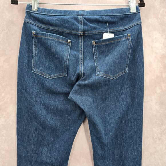 Blue Stretch Pullon Skinny Leggings Jeggings Cotton Jeans Pants S Small - Picture 5 of 6